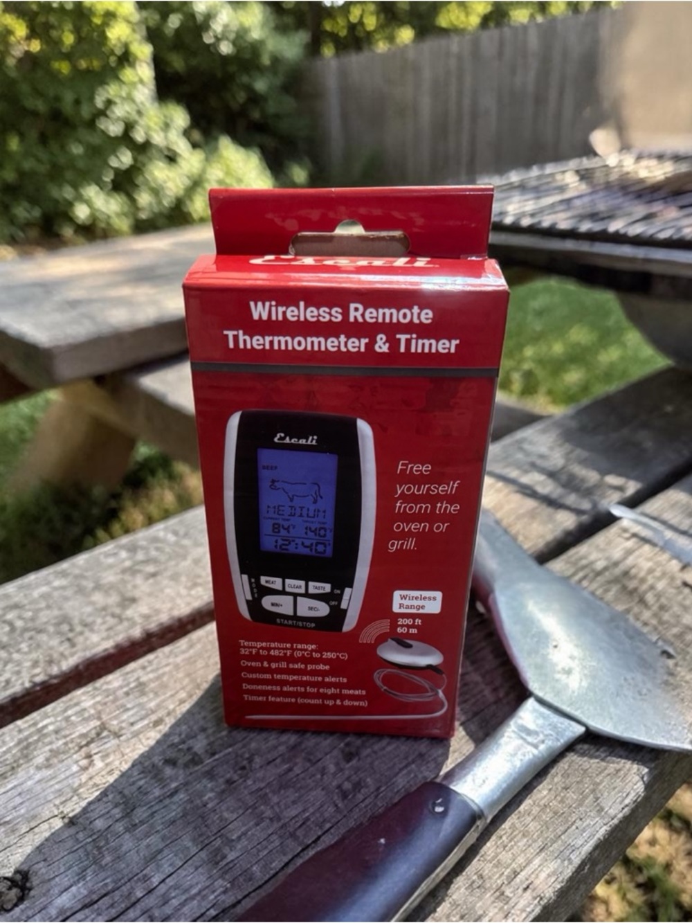 Escali Wireless Thermometer & Timer NEW